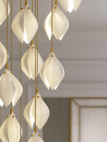 diy-ceramic-flower-chandelier