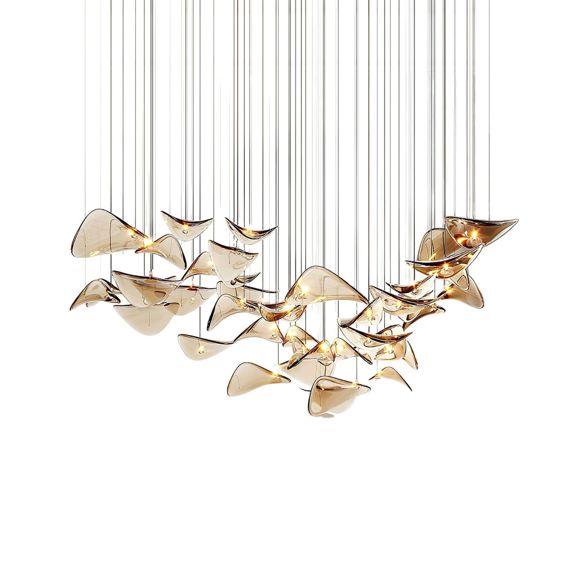 diy-floating-leaf-chandelier