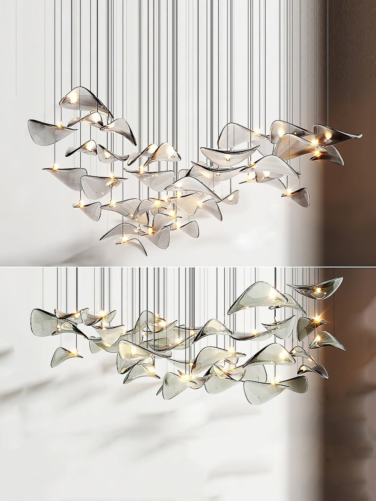 diy-floating-leaf-chandelier
