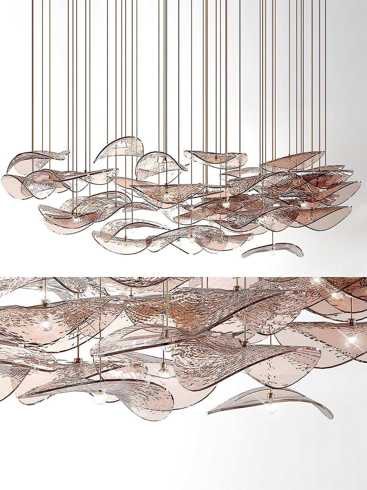 diy-floating-leaf-chandelier