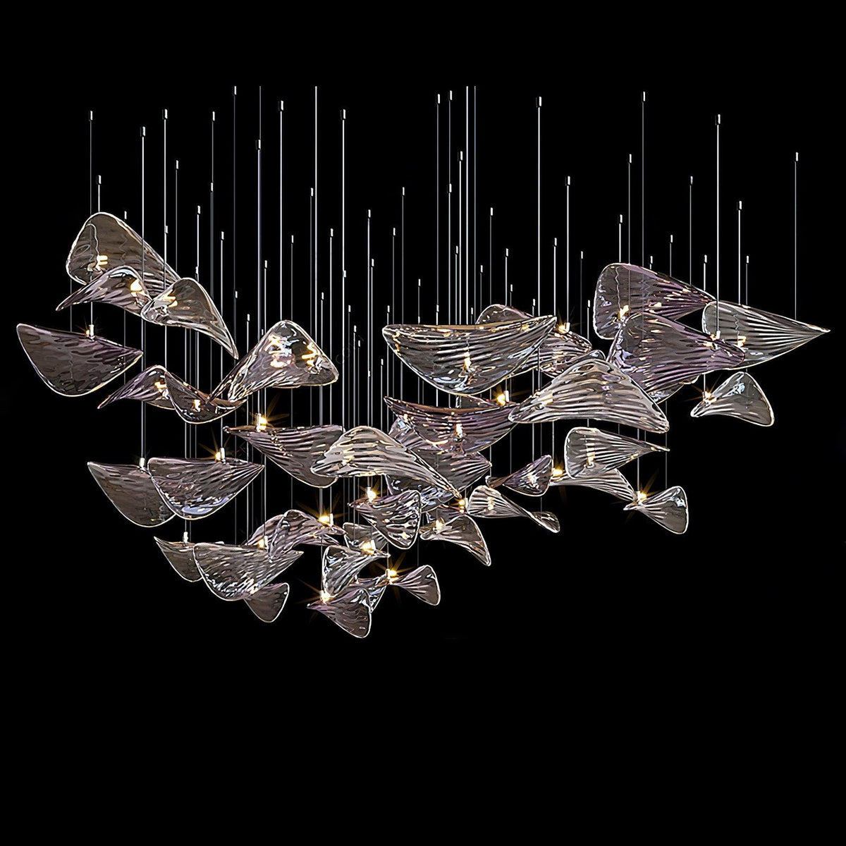 diy-floating-leaf-chandelier