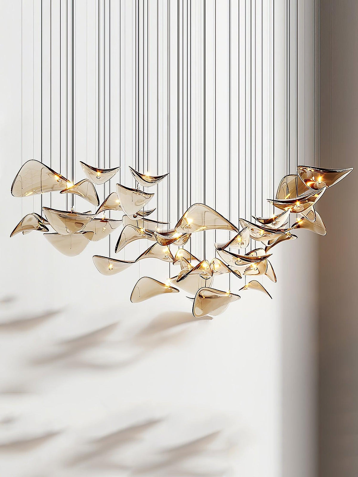 diy-floating-leaf-chandelier