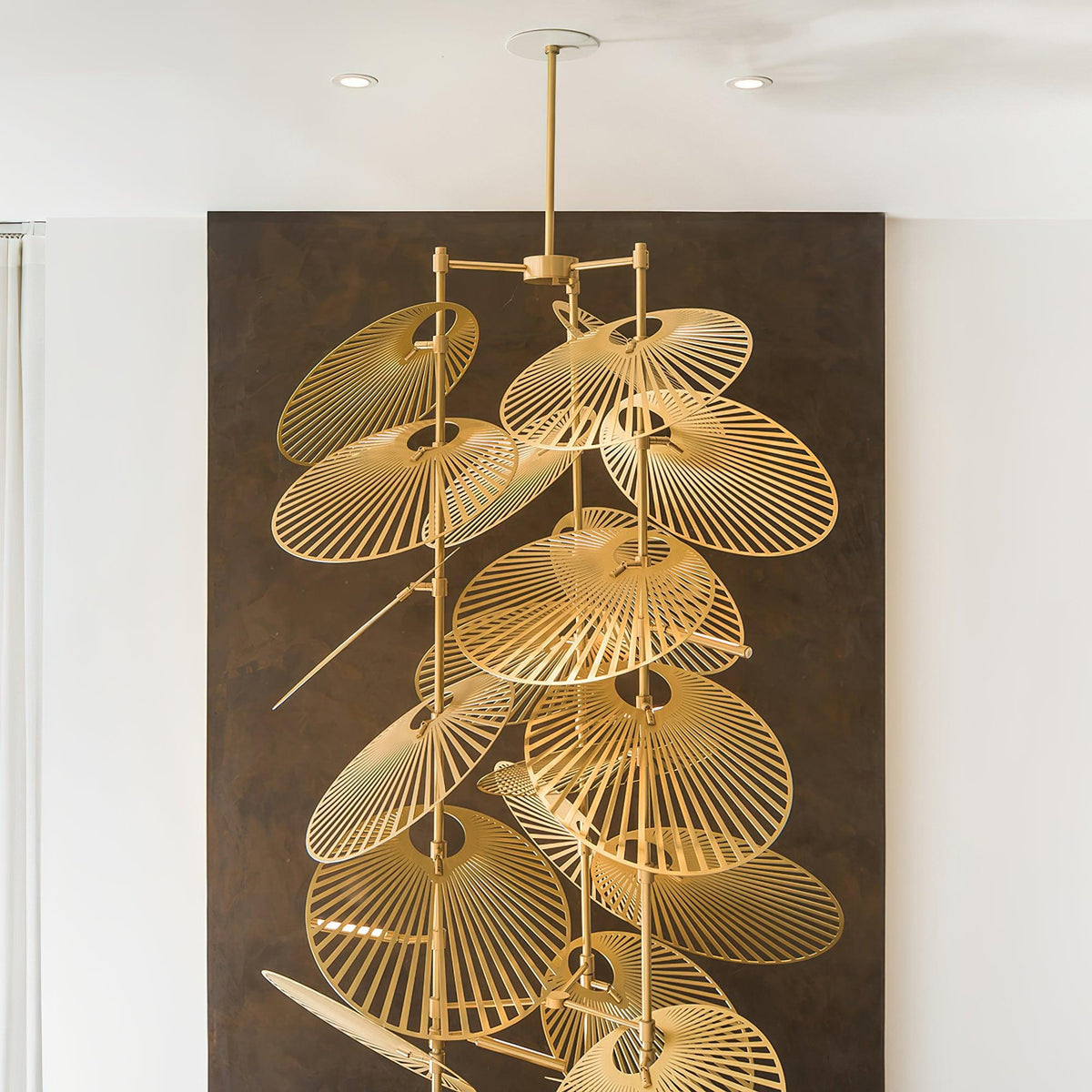 diy-leaf-chandelier