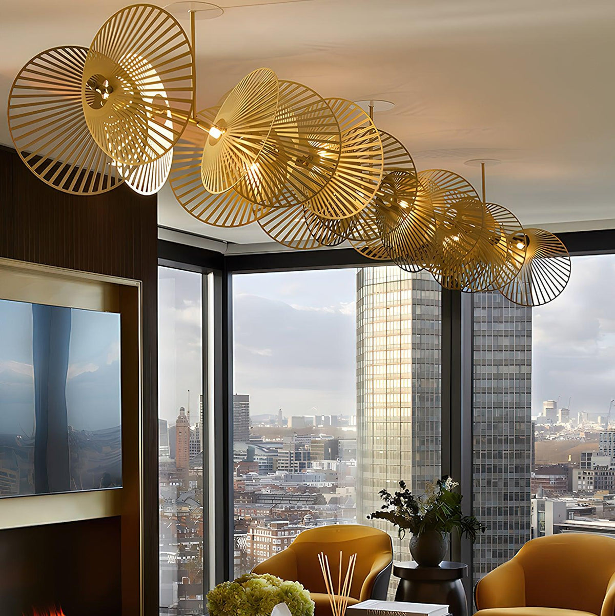 diy-leaf-chandelier