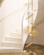 diy-leaf-chandelier