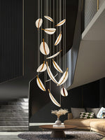 diy-leaf-led-chandelier