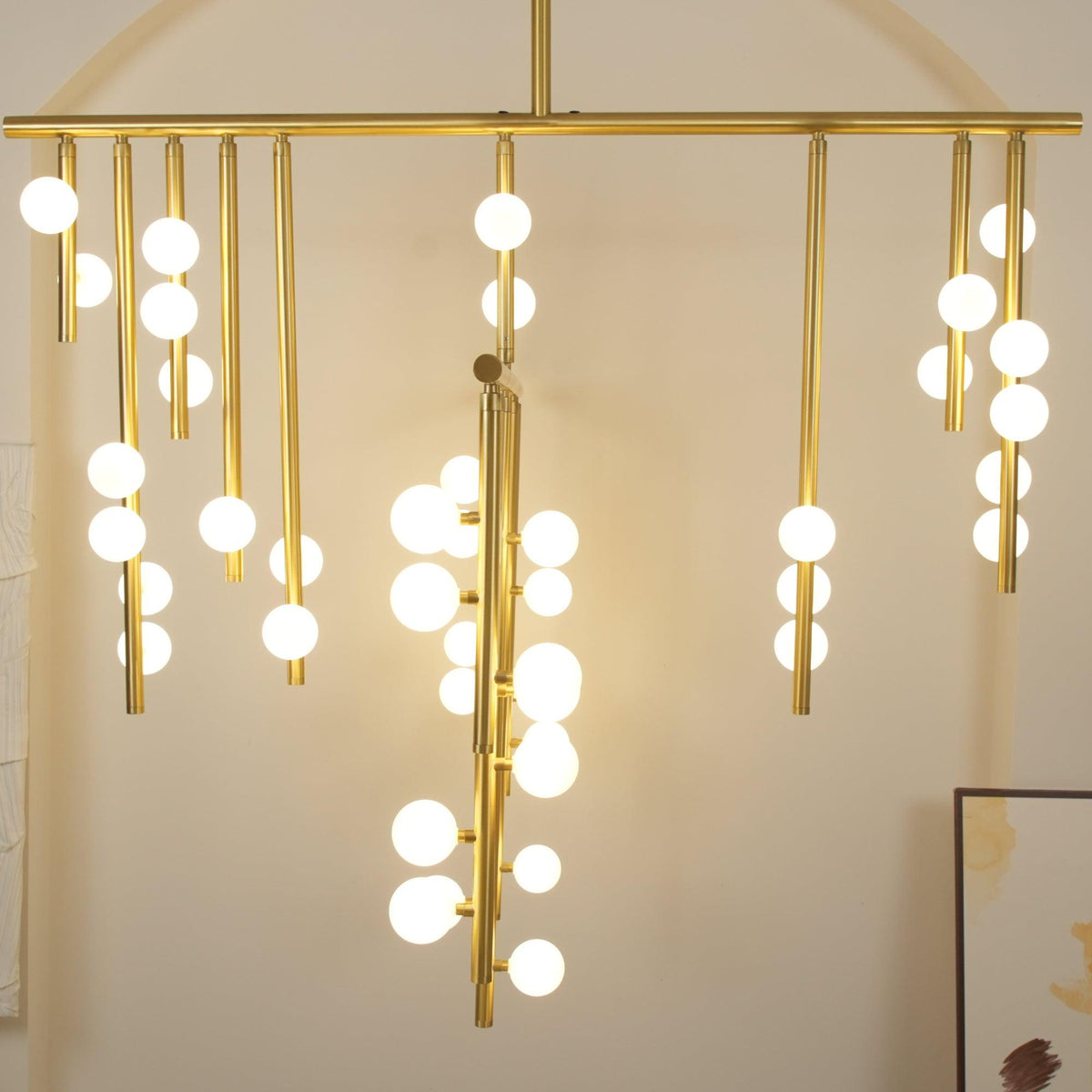 diy-luminous-cascade-chandelier