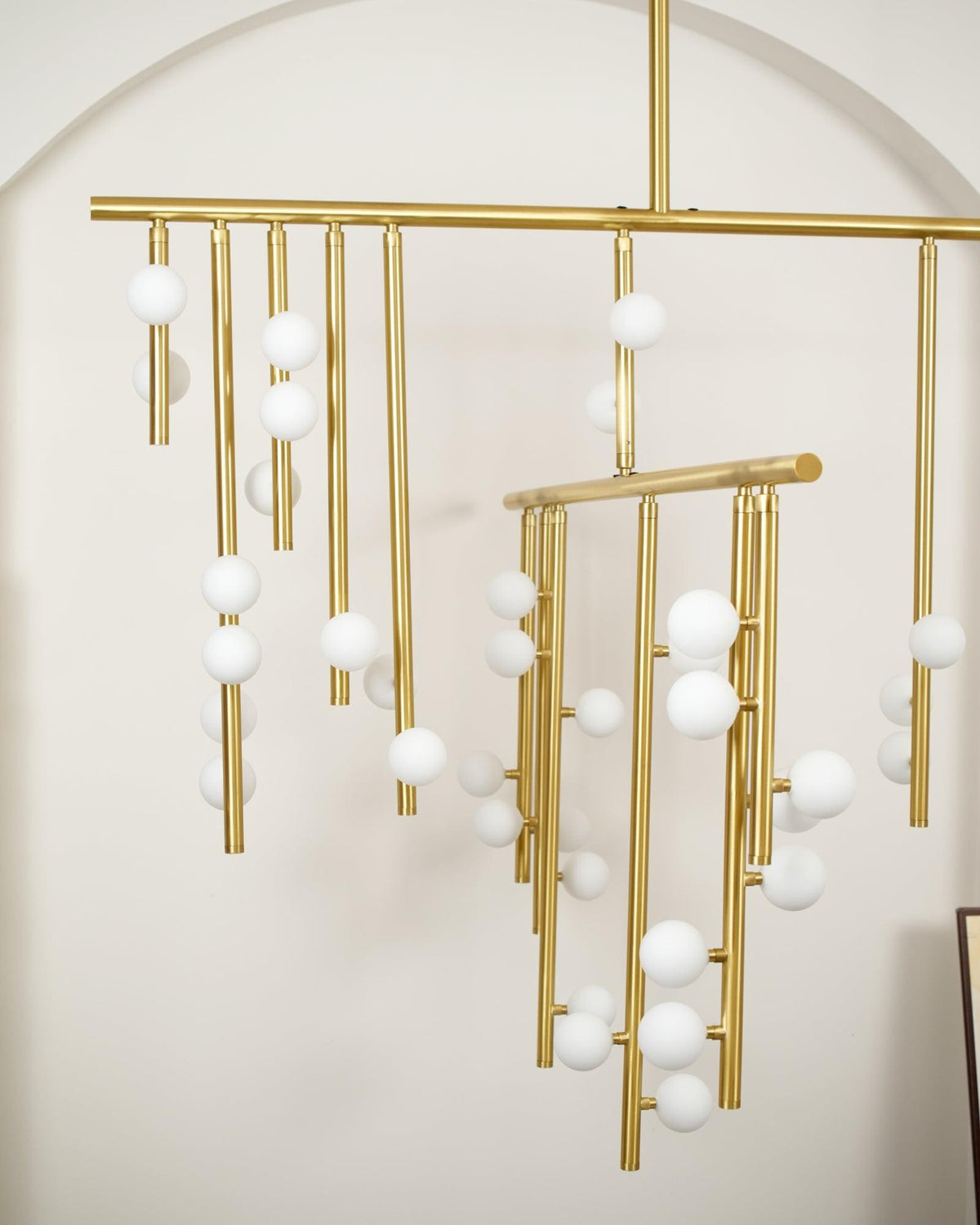 diy-luminous-cascade-chandelier