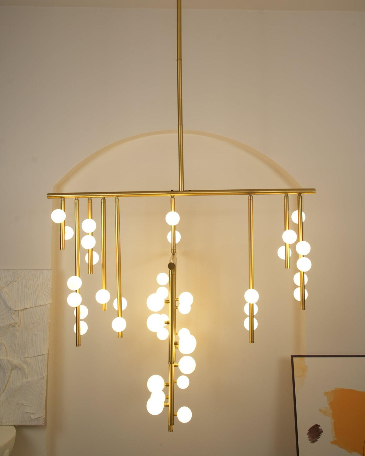 diy-luminous-cascade-chandelier