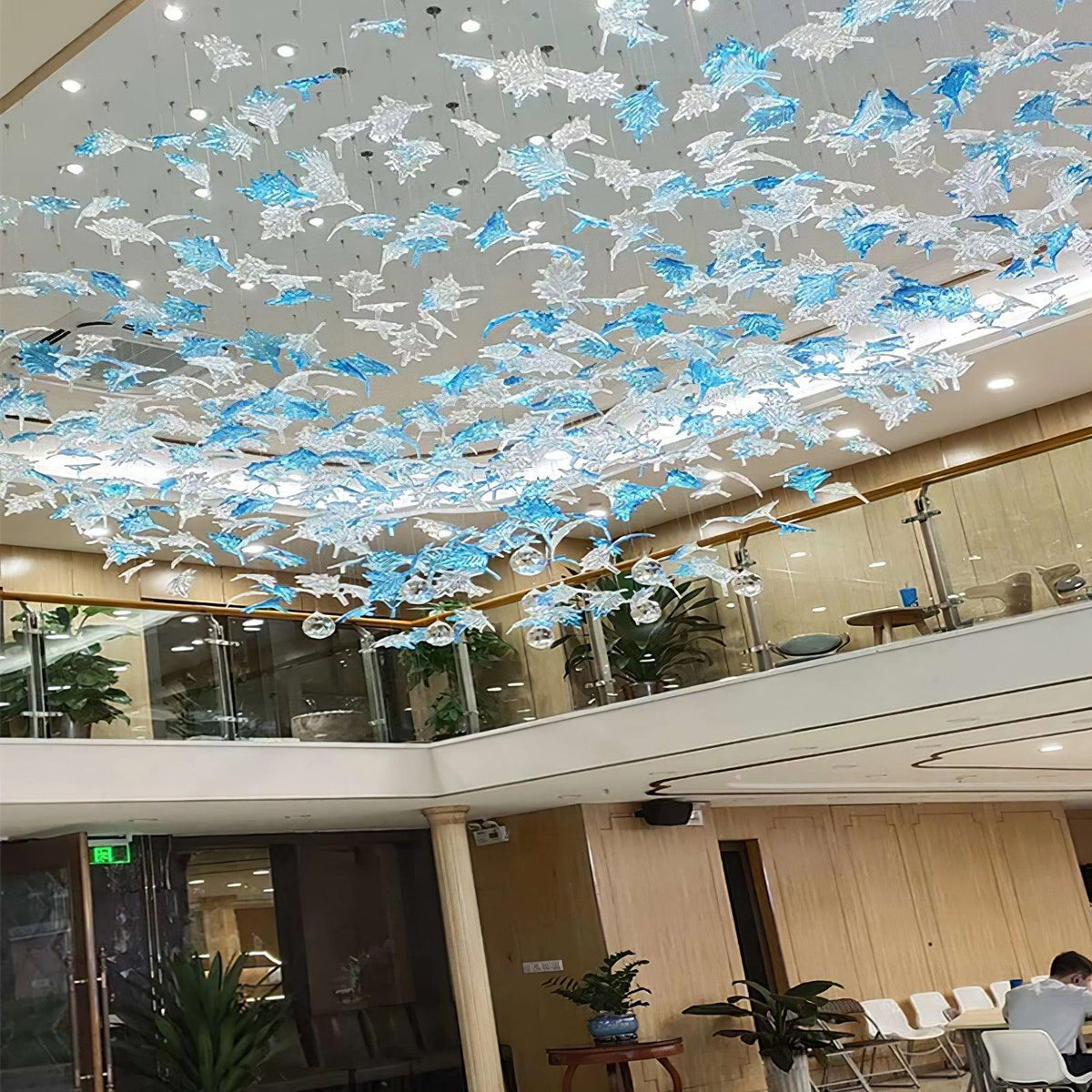diy-maple-leaf-chandelier