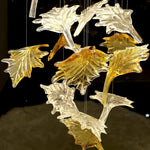 diy-maple-leaf-chandelier