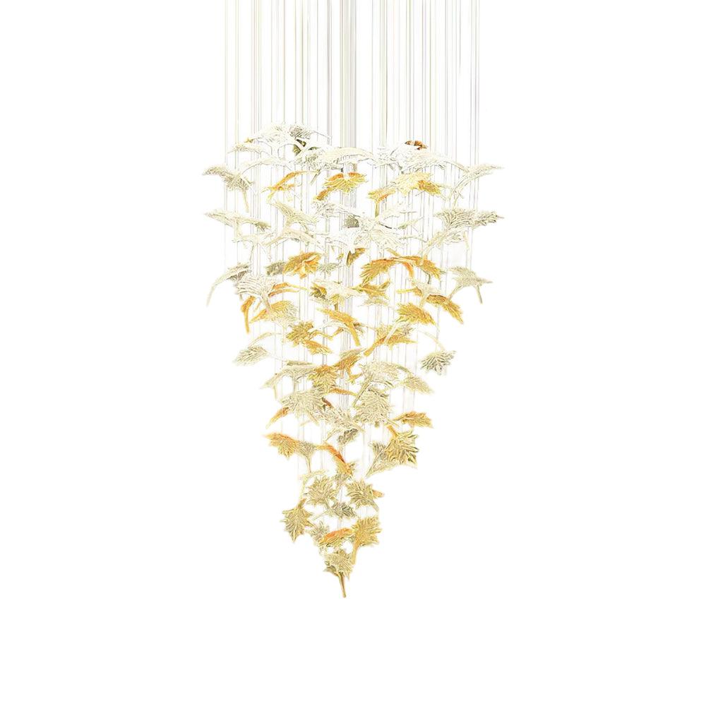 diy-maple-leaf-chandelier