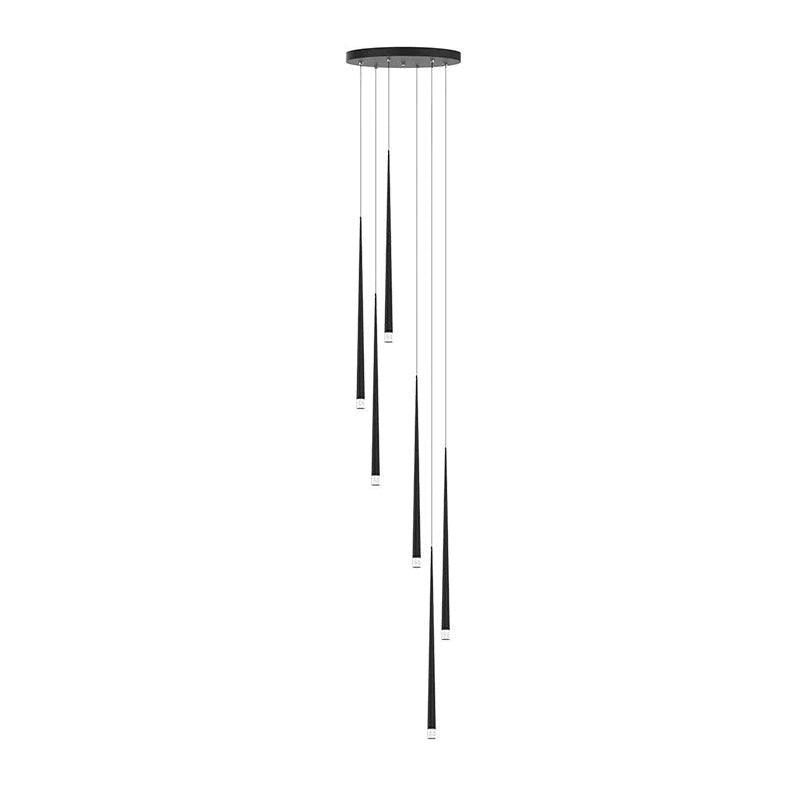 diy-slender-cone-chandelier