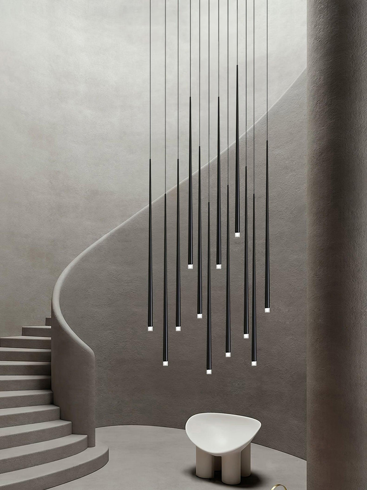 diy-slender-cone-chandelier