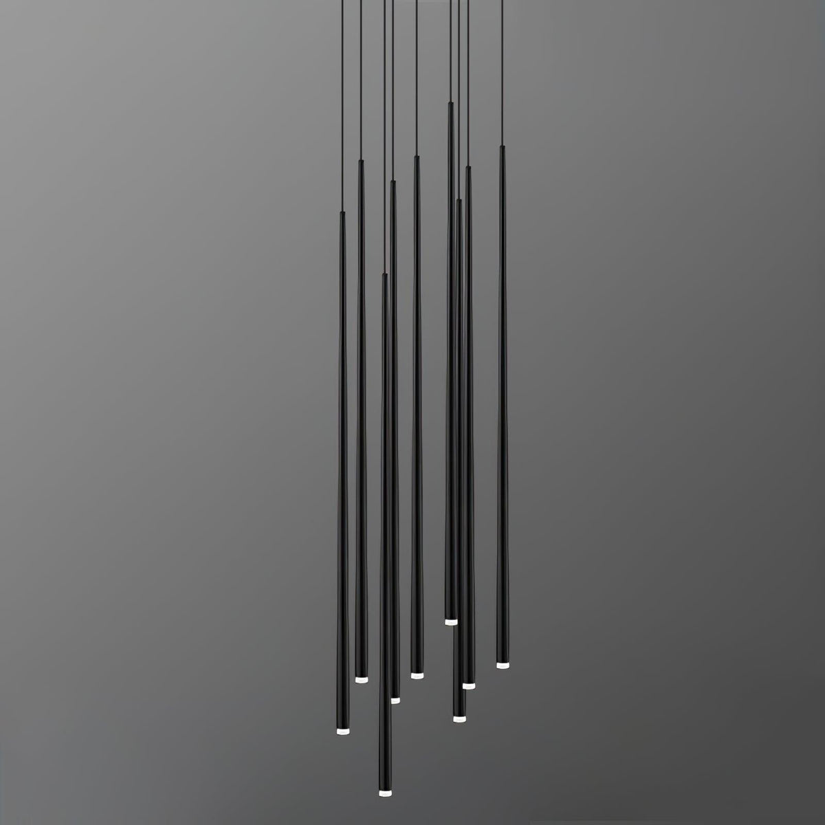 diy-slender-cone-chandelier