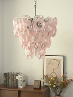 Frostelle Glass Chandelier – Hand-Cast Murano Style Pendant for Dining & Living Rooms