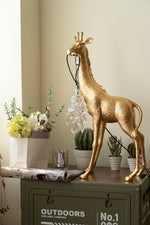 Giraffe Royale Sculpture Floor Lamp – Modern Crystal Pendant Light
