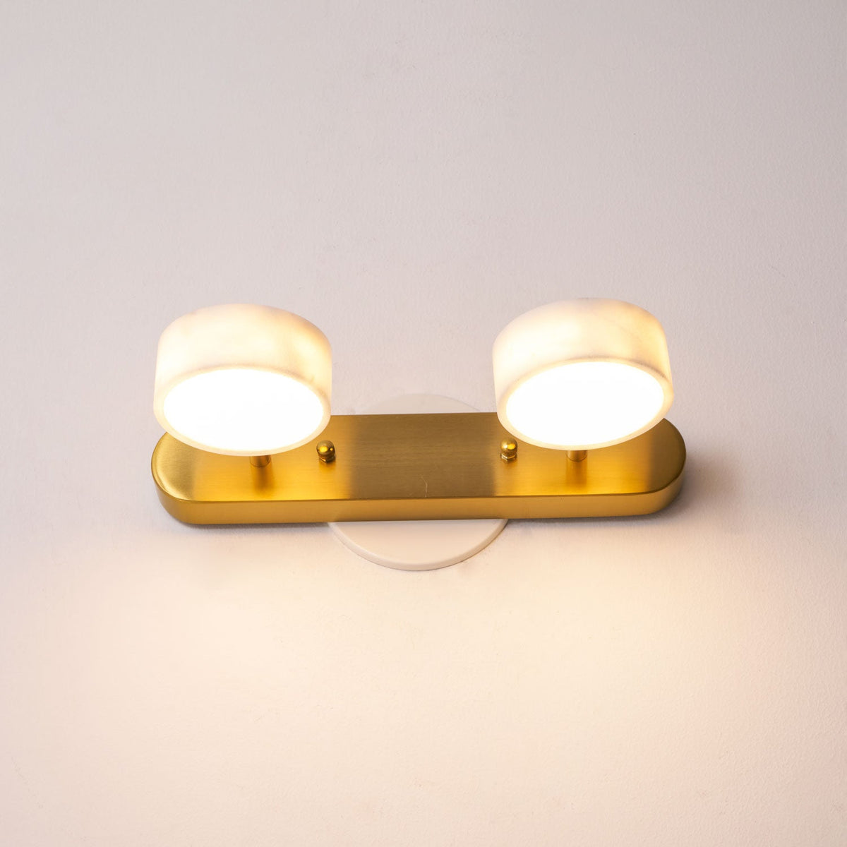 Traviso Trio Wall Sconce in Travertine and Matte Black for Bathroom Vanity