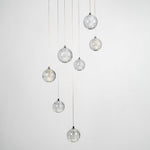 Crystal Ball Pendant Light – Chrome & Clear Glass Chandelier