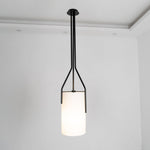 Arborescence Brass Linen Chandelier – Modern Minimalist Pendant for Dining and Foyer