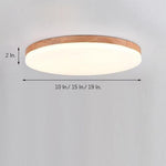 Aurelia Wood & Acrylic LED Flush Mount Ceiling Light