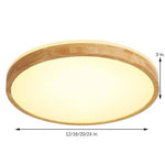 Aurelia Wood LED Flush Mount Ceiling Light – Nordic Minimalist Illumination