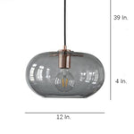 Aurelia Glass Pendant Light – Art Deco LED Ceiling Lamp for Modern Interiors