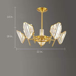 Lumière Ring Crystal Chandelier in Gold Brass – Modern Ceiling Light