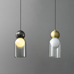 Dani Brass Pendant Light – Modern Nordic Glass Ceiling Lamp for Dining & Kitchen