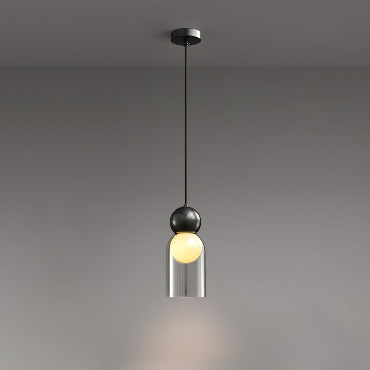 Dani Brass Pendant Light – Modern Nordic Glass Ceiling Lamp for Dining & Kitchen