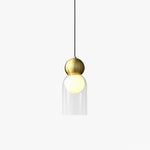 Dani Brass Pendant Light – Modern Nordic Glass Ceiling Lamp for Dining & Kitchen