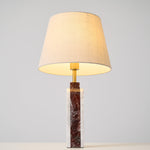 Virello Marble Table Lamp – Sculptural Modern Lighting with Brass Accents