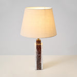 Virello Marble Table Lamp – Sculptural Modern Lighting with Brass Accents
