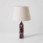 Virello Marble Table Lamp – Sculptural Modern Lighting with Brass Accents
