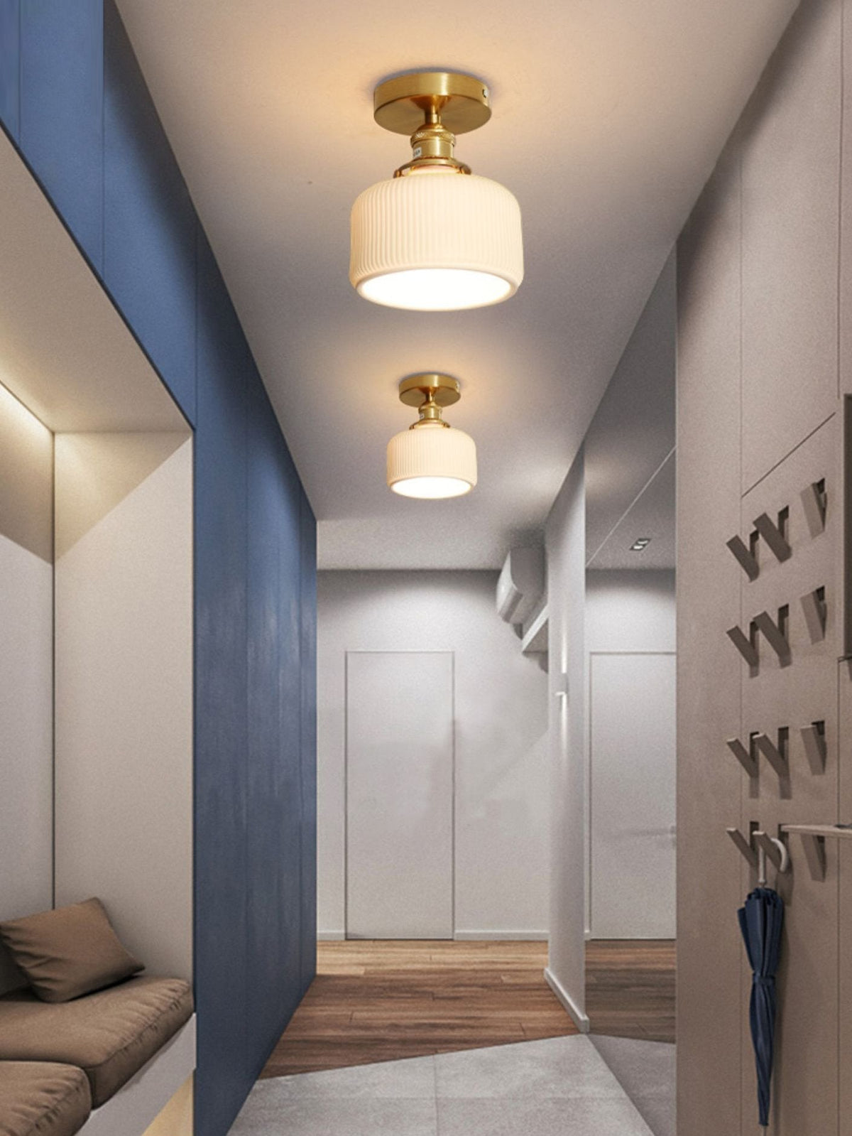 Das Brass Ceramic Ceiling Lamp
