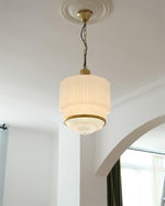 Dean Brass and Glass Pendant Light for Dining Room and Kitchen Island