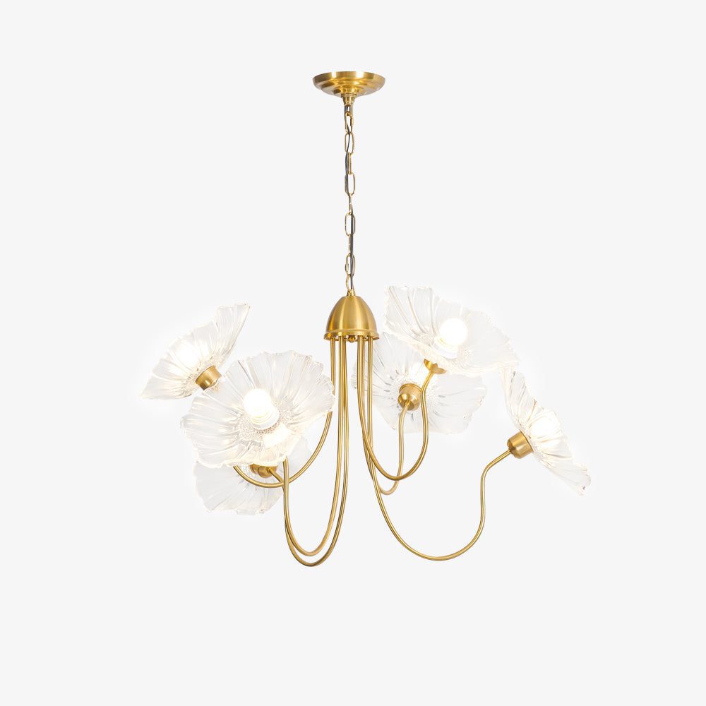 Delicate Lotus Leaf Chandelier