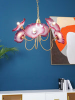 Delicate Lotus Leaf Chandelier