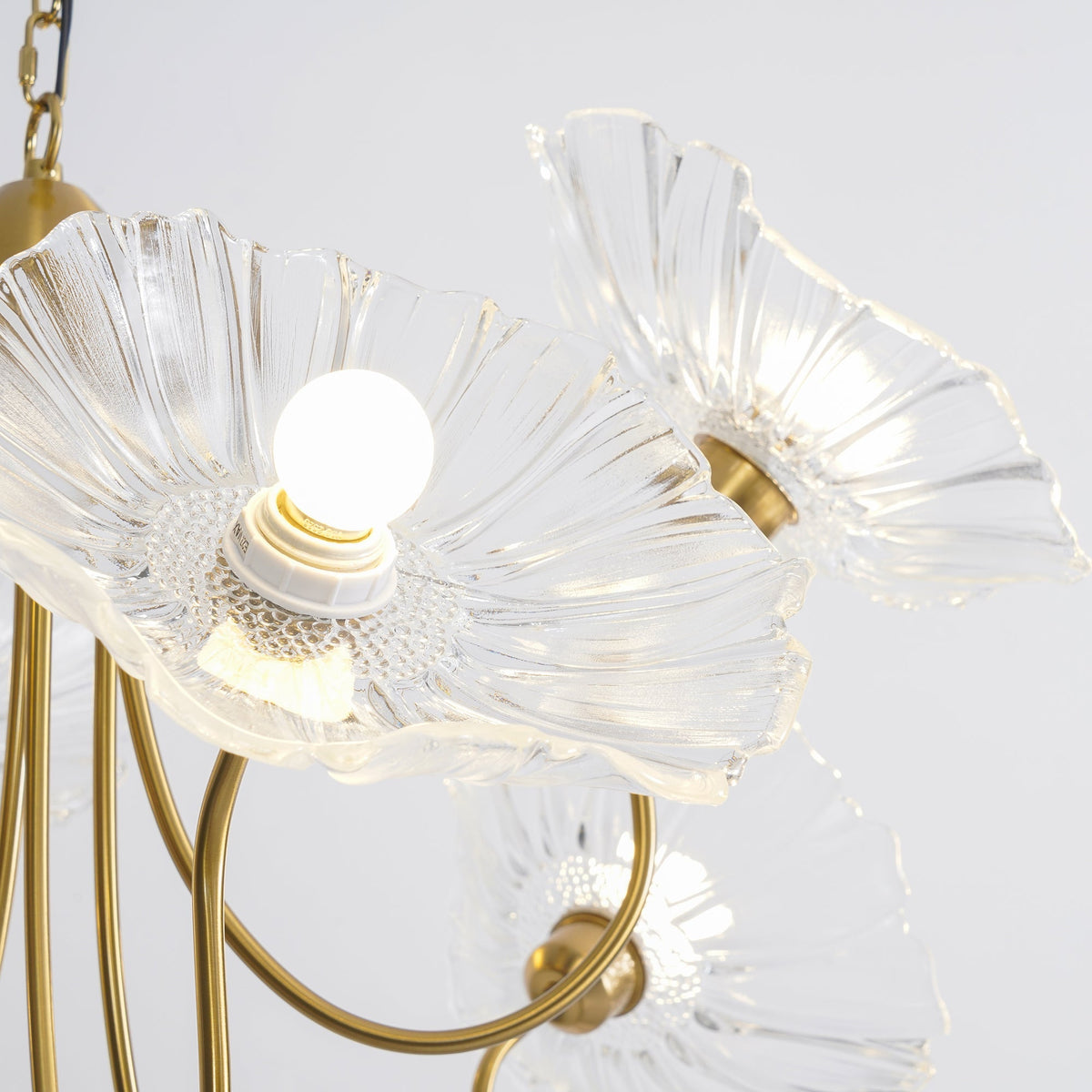 Delicate Lotus Leaf Chandelier