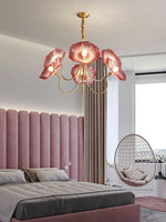 Delicate Lotus Leaf Chandelier