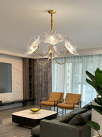Delicate Lotus Leaf Chandelier