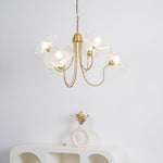 Delicate Lotus Leaf Chandelier