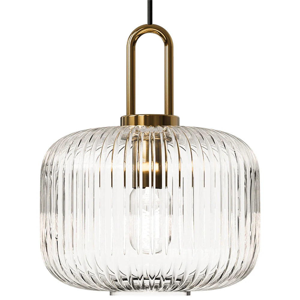 Modern Simple Clear Light Stripe Led Chandelier