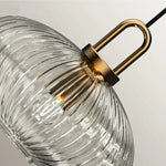 Modern Simple Clear Light Stripe Led Chandelier