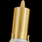 Diamond Crystal Pendant Light in Brass | Modern LED Hanging Lamp for Dining Room and Living Room