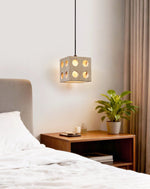 Dice Travertine Pendant Light – Modern Sculptural Cube Pendant for Dining & Living Spaces