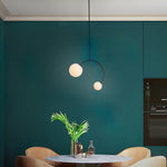 Balance Glass Pendant Light – Modern Brass & Black Designer Ceiling Lamp