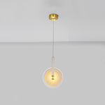 Paolo Castelli Disc Pendant Light in Gold Leaf Murano Glass