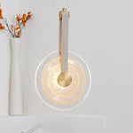 Paolo Castelli Disc Pendant Light in Gold Leaf Murano Glass