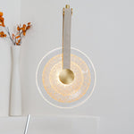 Paolo Castelli Disc Pendant Light in Gold Leaf Murano Glass